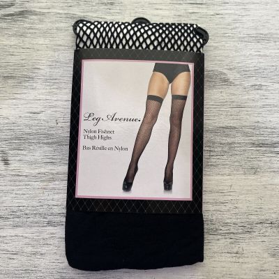 New Black Nylon Fishnet Thigh HIghs